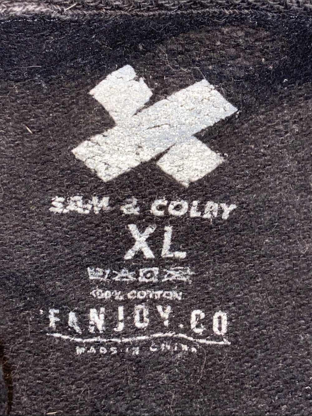 XPLR ACID WASH HOODIE Sam & Colby Brown/Black MOON PHASE SLEEVES - Picture 7 of 9